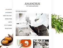 Tablet Screenshot of amandusost.dk
